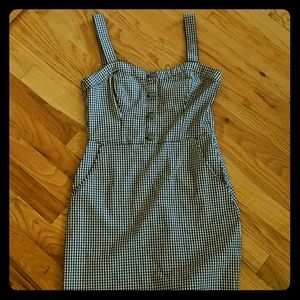 Hollister Button Front Gingham Dress NWOT